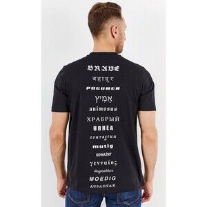 DIESEL T-Just-B59 Men T-Shirt M Black Short Sleeve Crew Neck Tricot Recycled